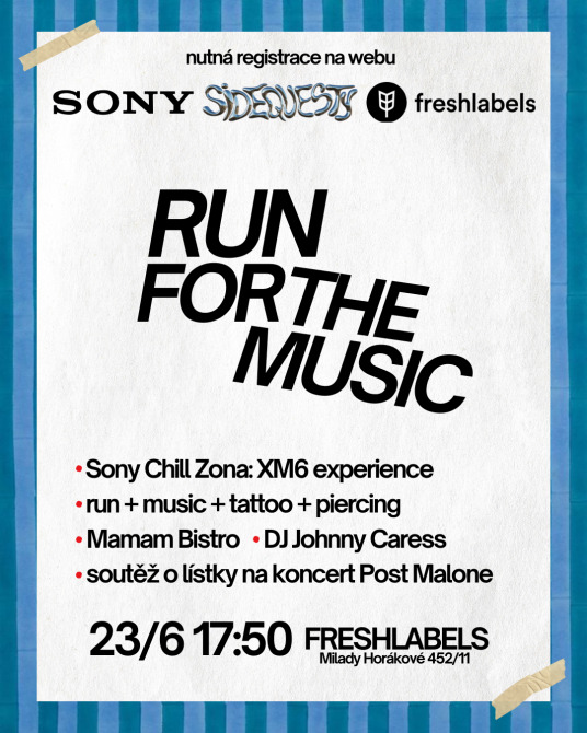 [Praha] - RUN FOR THE MUSIC x Freshlabels x Sony